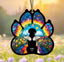 Custom Dog Rainbow Bridge Suncatcher, Dog Memorial Suncatcher, Loss of Pet Gift, Dog Remembrance Gift, Gift For Dog Lovers, Window Hanging