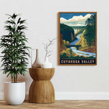 Cuyahoga Valley National Park Wall Art, Ohio Poster, US National Parks Art, Brandywine Falls Art, Nature Lover Art, Travel Poster