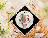 Personalized Name Ornament, Family Christmas Ornament, Monogram Alphabet Ornament, Custom Initial Ornament, Custom Kid's Name Gift