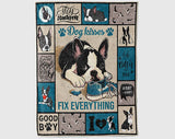 Boston Terrier Lover Blanket, Boston Terrier Dog Mom Blanket, Dog Lover Blanket, Dog Owner Blanket, Boston Terrier Mom Gift, Dog Mom Blanket