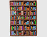 Bookshelf Blanket, Book Lover Blanket, Bookish Blanket, Bookworm Blanket, Reading Blanket, Bookaholic Blanket, Librarian Blanket
