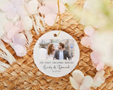 Our First Christmas Married Ornament, Married Photo Ornament, Personalized Wedding Gift, Newlywed Gift, Christmas Decor