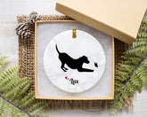 Personalized Dog Loss Ornament, Dog Name Memorial Ornament, Loss of Dog, Pet Loss Gift, Dog Condolence Gift, Christmas Decor Dog Lovers Gift