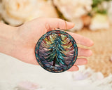 Pine Tree Stained Glass Christmas Ornament, Christmas Tree Ornament, Holiday Gift Idea, 2023 Christmas Decoration
