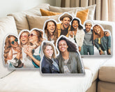 Personalized Photo Shape Pillow Case, Bestfriend Picture Pillow, Family Photo Pillow, Custom Couple Image Pillow, Gift For Birthday