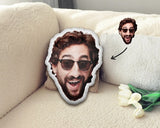 Personalized Face Photo Shape Pillow Case, Bestfriend Picture Pillow, Family Photo Pillow, Baby Picture Pillow, Gift For Grandpa/Grandma