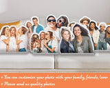 Personalized Photo Shape Pillow Case, Bestfriend Picture Pillow, Family Photo Pillow, Custom Couple Image Pillow, Gift For Birthday