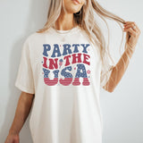 Retro Party in The USA Shirt, Party in The Usa T-Shirt, Usa Patriotic Tee, 4th of July Party TShirt, Trendy Usa Celebration Shirt