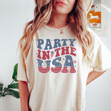 Retro Party in The USA Shirt, Party in The Usa T-Shirt, Usa Patriotic Tee, 4th of July Party TShirt, Trendy Usa Celebration Shirt