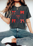 Coquette 4th of July Bow T Shirt, Soft Girl Patriotic TShirt, Cute Independence Day Tee, American Girly Gift, Fourth of July Country
