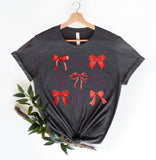 Coquette 4th of July Bow T Shirt, Soft Girl Patriotic TShirt, Cute Independence Day Tee, American Girly Gift, Fourth of July Country