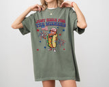 Just Here For The Wieners Shirt, 4th Of July Shirts, Gift For Independence Day, 4th of July Funny Hot Dog, Retro USA Shirts, Retro America