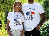 Fourth of July BBQ Shirt, Patriotic shirt, Family Crew Shirt, BBQ Crew, 4th of July Party Celebration, Matching shirts, BBQ Shirt, Unisex
