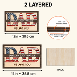 Personalized Dad Sign With Kids Names, Custom Dad Wood Sign, Father's Day Gift, Best Dad Gift, Gift For Dad, Gift For Husband