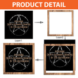 Please Don't Summon Demons in The Bathroom Sign, Funny Bathroom Decor, Halloween Wood Sign, Gothic Home Decor, Halloween Decoration