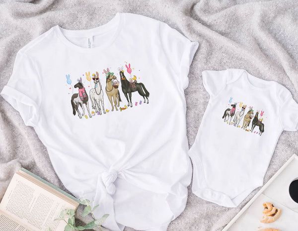 Horse Easter Shirt, Happy Easter Shirt, Easter Day Shirt, Horse Lover Shirt, Western Shirt, Cowboy Shirt, Farm Animal Shirt