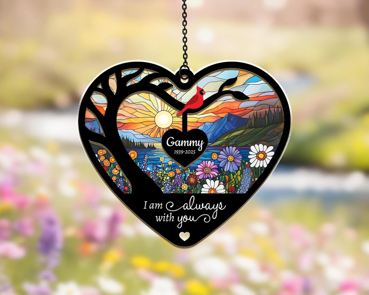 Custom Mom Memorial Suncatcher, Loss Of Mom Sympathy Gift, In Loving Memory Of Mom Gift, Loss Of Mother Suncatcher, Bereavement Gift