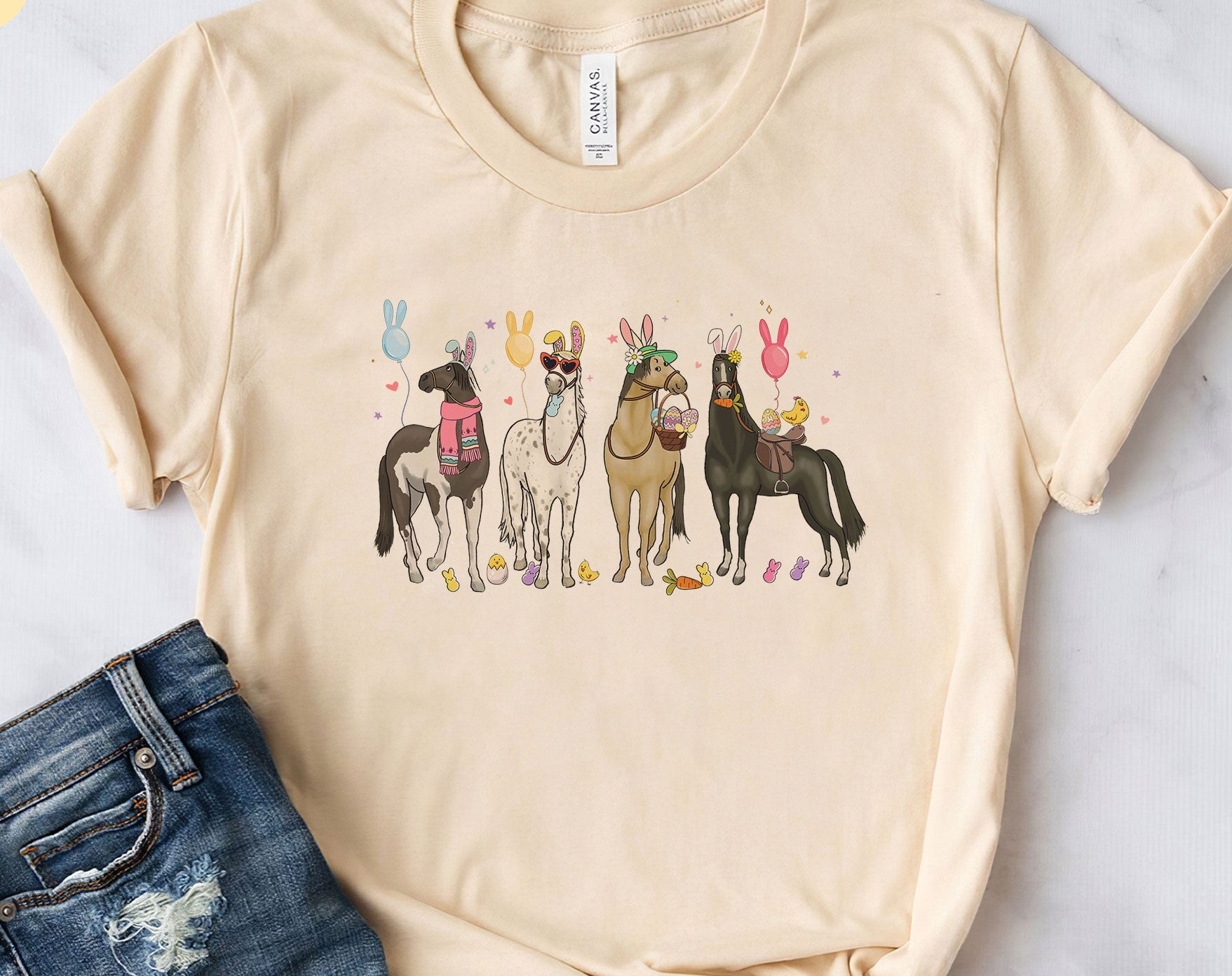 Horse Easter Shirt, Happy Easter Shirt, Easter Day Shirt, Horse Lover Shirt, Western Shirt, Cowboy Shirt, Farm Animal Shirt