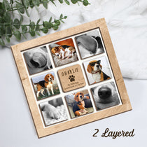 Personalized Pet Memorial Photo Collage Frame, Custom Pet Photo Gift, Pet Memorial Gift, Pet Loss Sympathy Gift, Loss Of Dog Gift