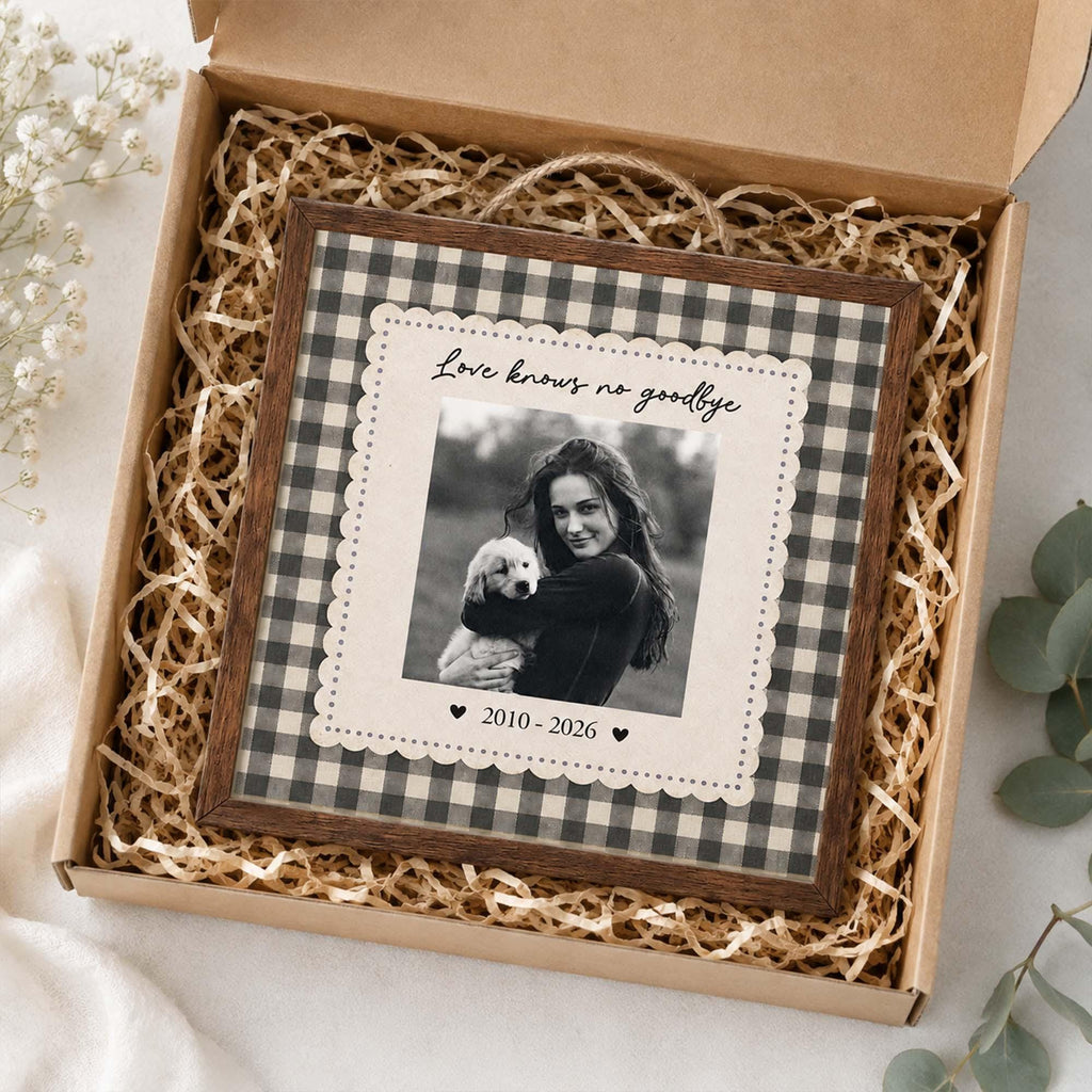 Personalized Dog Memorial Frame, Custom Pet Memorial Gift, Dog Loss Sympathy Gift, Cat Memorial Frame, Dog Photo Keepsake, Pet Loss Gift