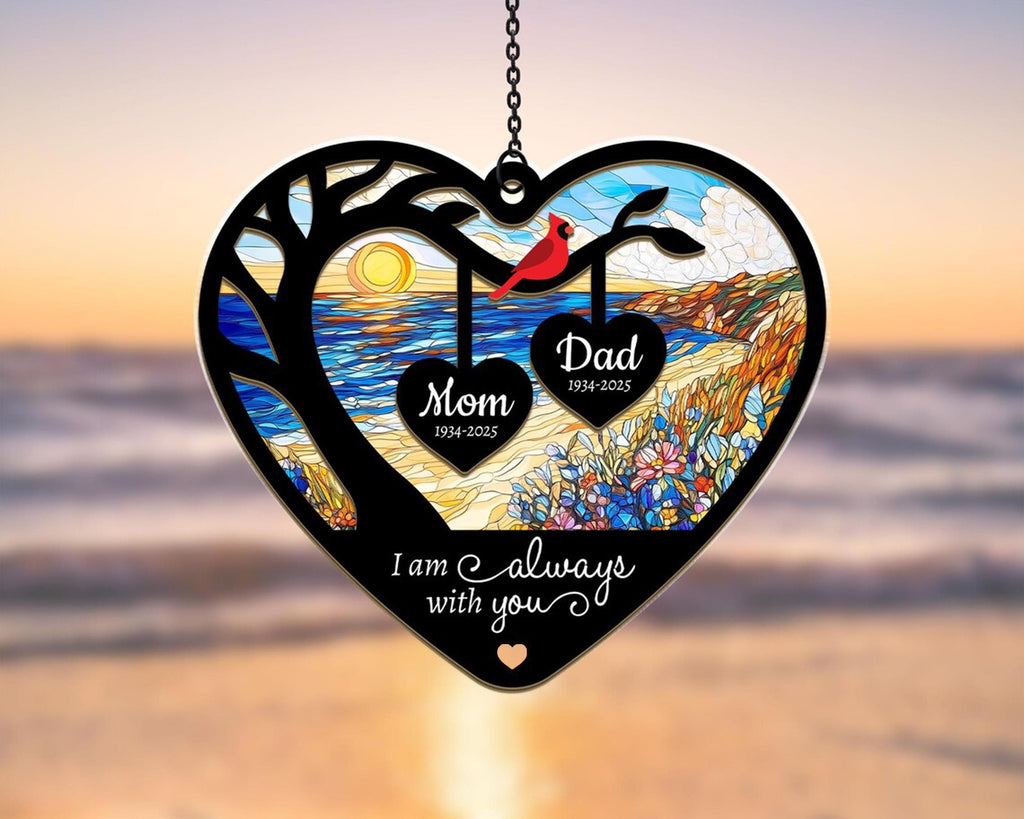 Custom Mom Memorial Suncatcher, Loss Of Mom Sympathy Gift, In Loving Memory Of Mom Gift, Loss Of Mother Suncatcher, Bereavement Gift