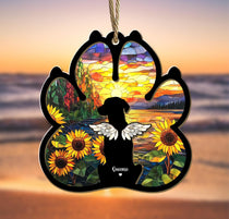 Custom Dog Suncatcher, Custom Pet Memorial Gift, Loss of Dog Gift, Dog Loss Sympathy Gift, Gift For Dog Lovers, Window Hanging