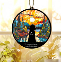 Custom Dog Memorial Suncatcher, Custom Pet Memorial Gift, Loss of Pet Sympathy Gift, Dog Loss Gift, Dog Owner Gift, Gift For Dog Lovers