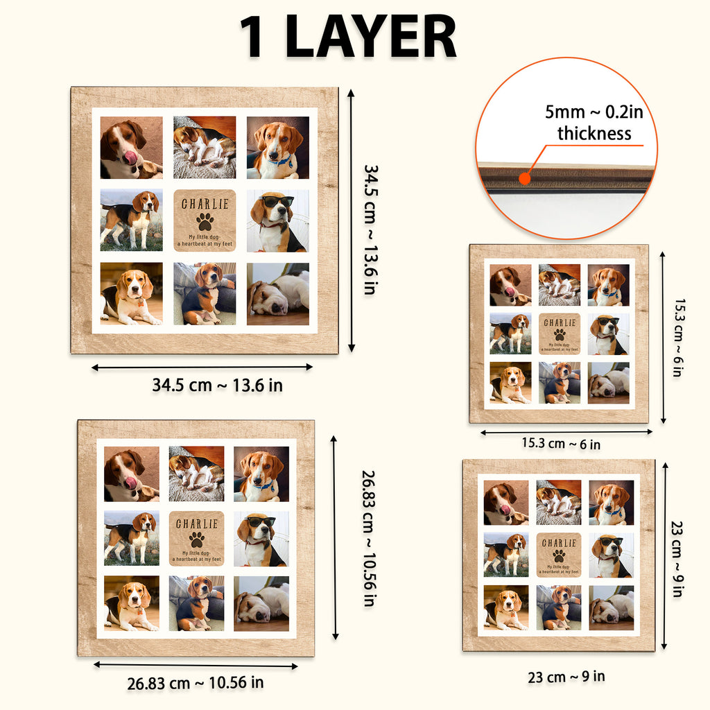 Personalized Pet Memorial Photo Collage Frame, Custom Pet Photo Gift, Pet Memorial Gift, Pet Loss Sympathy Gift, Loss Of Dog Gift