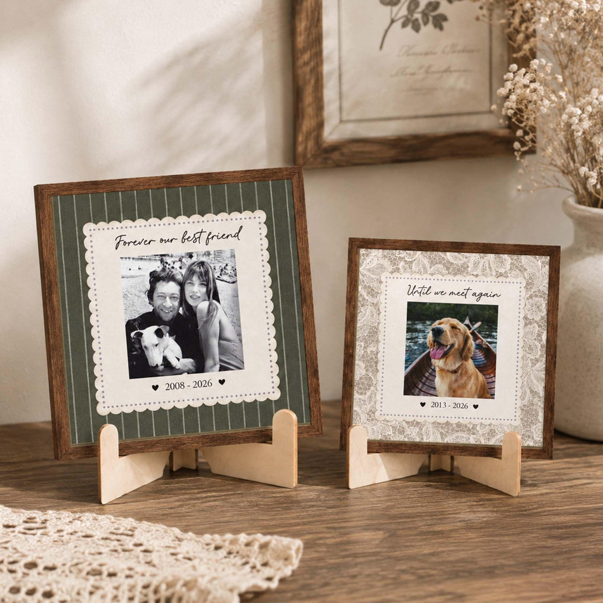 Personalized Dog Memorial Frame, Custom Pet Memorial Gift, Dog Loss Sympathy Gift, Cat Memorial Frame, Dog Photo Keepsake, Pet Loss Gift