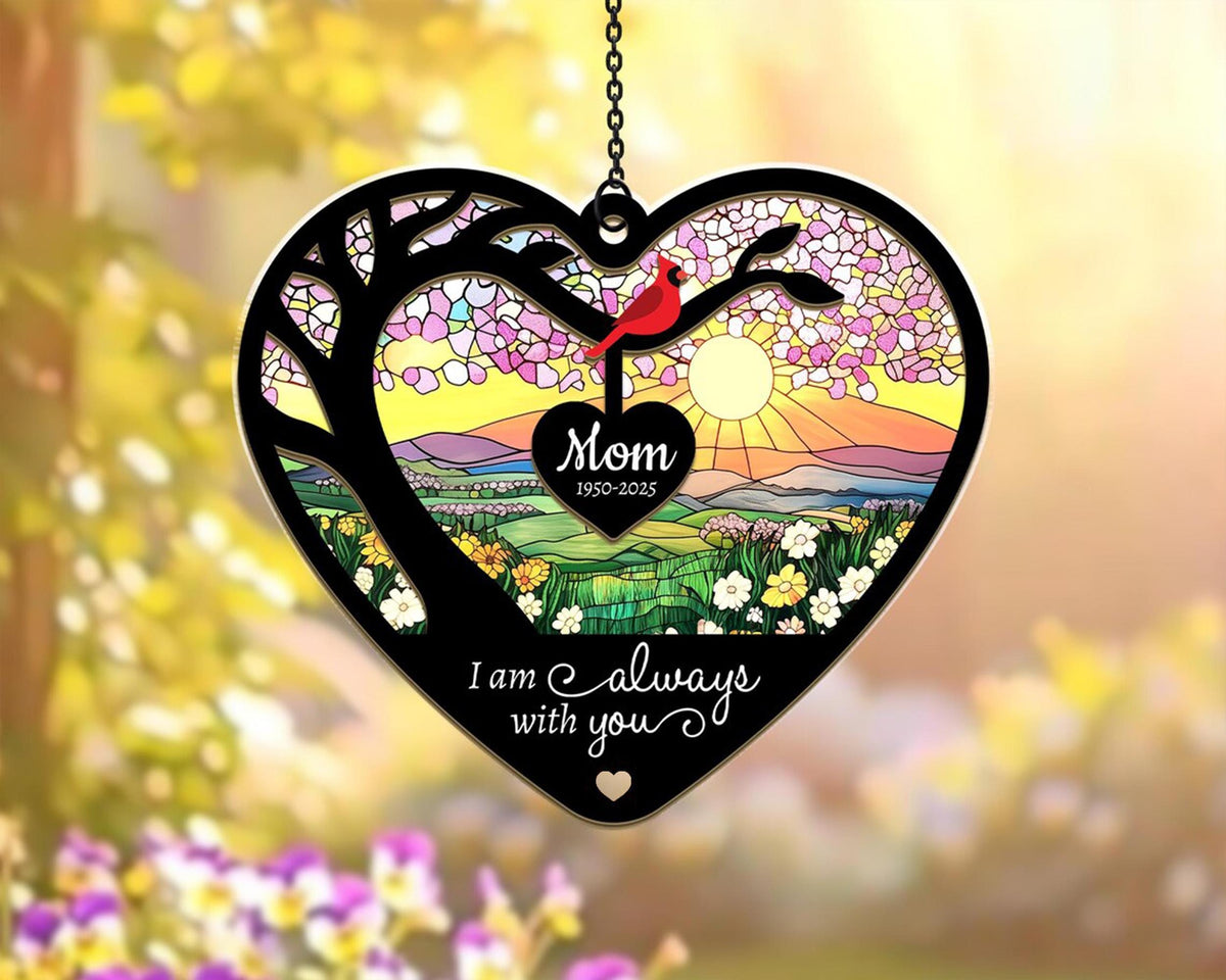 Custom Mom Memorial Suncatcher, Loss Of Mom Sympathy Gift, In Loving Memory Of Mom Gift, Loss Of Mother Suncatcher, Bereavement Gift