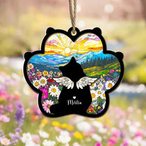 Custom Cat Loss Suncatcher, Custom Pet Memorial Gift, Pet Loss Sympathy Gift, Cat Lover Gift, Pet Remembrance Gift, Window Hanging