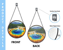 Yellowstone National Park Glass Suncatcher, US Park Sun Catcher, National Park Ornament, Window Hangings, Travel Gift, Nature Wall Art