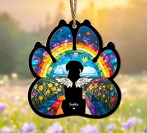 Custom Dog Suncatcher, Custom Pet Memorial Gift, Loss of Dog Gift, Dog Loss Sympathy Gift, Gift For Dog Lovers, Window Hanging