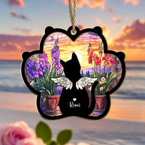 Custom Cat Loss Suncatcher, Custom Pet Memorial Gift, Pet Loss Sympathy Gift, Cat Lover Gift, Pet Remembrance Gift, Window Hanging
