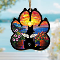 Custom Dog Suncatcher, Custom Pet Memorial Gift, Loss of Dog Gift, Dog Loss Sympathy Gift, Gift For Dog Lovers, Window Hanging