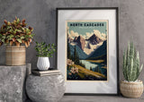 North Cascades National Park Poster, US National Park Poster, Washington Poster, Travel Poster, Nature Lover Art, Landscape Poster