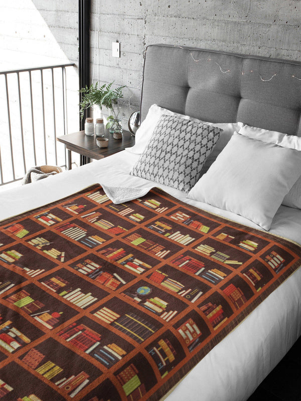 Library Blanket, Book Lover Blanket, Bookish Blanket, Reading Blanket, Bookworm Blanket, Bookaholic Blanket, Librarian Blanket
