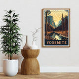 Yosemite National Park Poster, California Wall Art, US National Parks Poster, Travel Poster, Adventure Poster, Hiking Art, Landscape Art