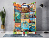 Italy Blanket, Venice Blanket, Capri Italy Blanket, Italian Blanket, Culture Blanket, Adventure Blanket, Traveler Blanket, Nature Blanket