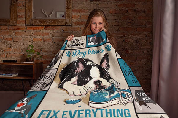 Boston Terrier Lover Blanket, Boston Terrier Dog Mom Blanket, Dog Lover Blanket, Dog Owner Blanket, Boston Terrier Mom Gift, Dog Mom Blanket Secondary image
