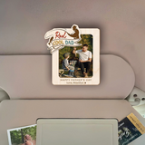 Personalized Fishing Dad Photo Car Visor Clip, Custom Grandpa Picture Frame Gift, Father's Day Gift, Photo Car Accessory, Gift For Dad