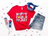 Happy Fourth of July Shirt, 4th Of July T-shirt, Fourth of July Shirt, Independence Day Shirt, Retro America Shirt, American Flag Shirt