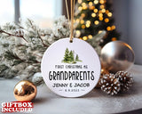 Customized First Christmas As Grandparents Ornament, Grandma Christmas Gift, Grandpa Gift, Christmas Family Ornament, Christmas Tree Decor