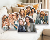 Personalized Photo Shape Pillow Case, Bestfriend Picture Pillow, Family Photo Pillow, Custom Couple Image Pillow, Gift For Birthday