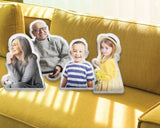 Personalized Photo Shape Pillow Case, Bestfriend Picture Pillow, Family Photo Pillow, Custom Baby Picture Pillow, Gift For Grandpa/Grandma