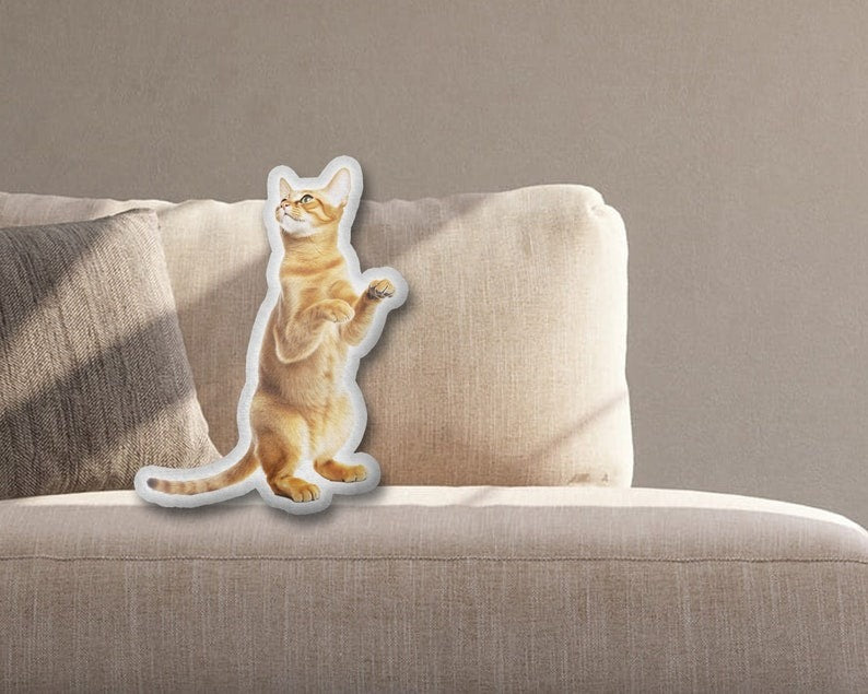 Personalized Shape Pet Pillow Case, Custom Cat Photo Pillow, Dog Picture Pillow, Gift For Pet Lovers, In Memory Loving Pet Gift Dog Mom Gift Secondary image
