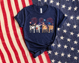 Cute Cows 4th Of July Shirt, Cow Shirt, American Flag Shirt, Independence Day, Western Shirt, Patriotic Shirt, Farm Animals Lover Sweatshirt