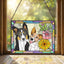 Custom Multiple Pets Portrait Glass Suncatcher, Dogs Memorial Gift, Dog Lover Gift