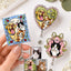 Personalized Pet Portrait Badge Reel, Custom Dog Portrait Gift, Pet Memorial Gift, Dog Lover Gift