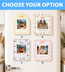Custom Bestie Photo Fridge Magnet, Custom Best Friend Birthday Gift, BFF Gift, Friendship Gift